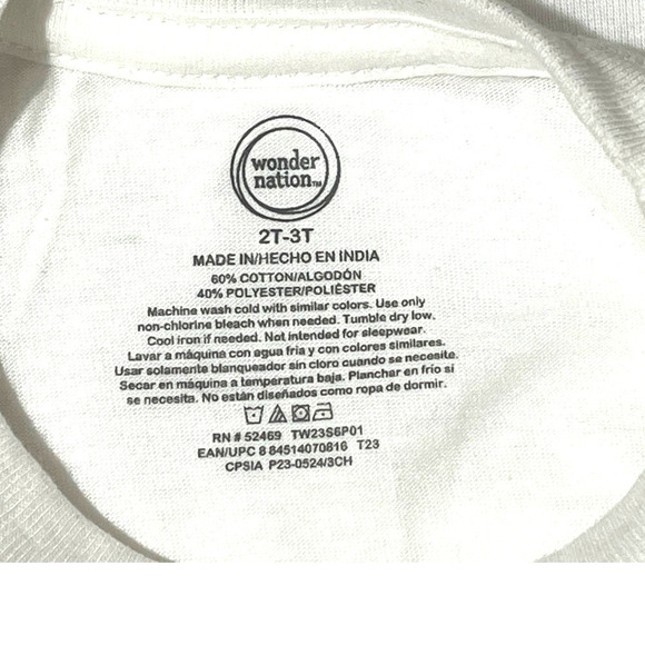 Raccoon‎ Love Toddler Tee Shirt Top 2T-3T White Graphic Custom Made - Picture 3 of 5